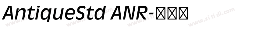 AntiqueStd ANR字体转换